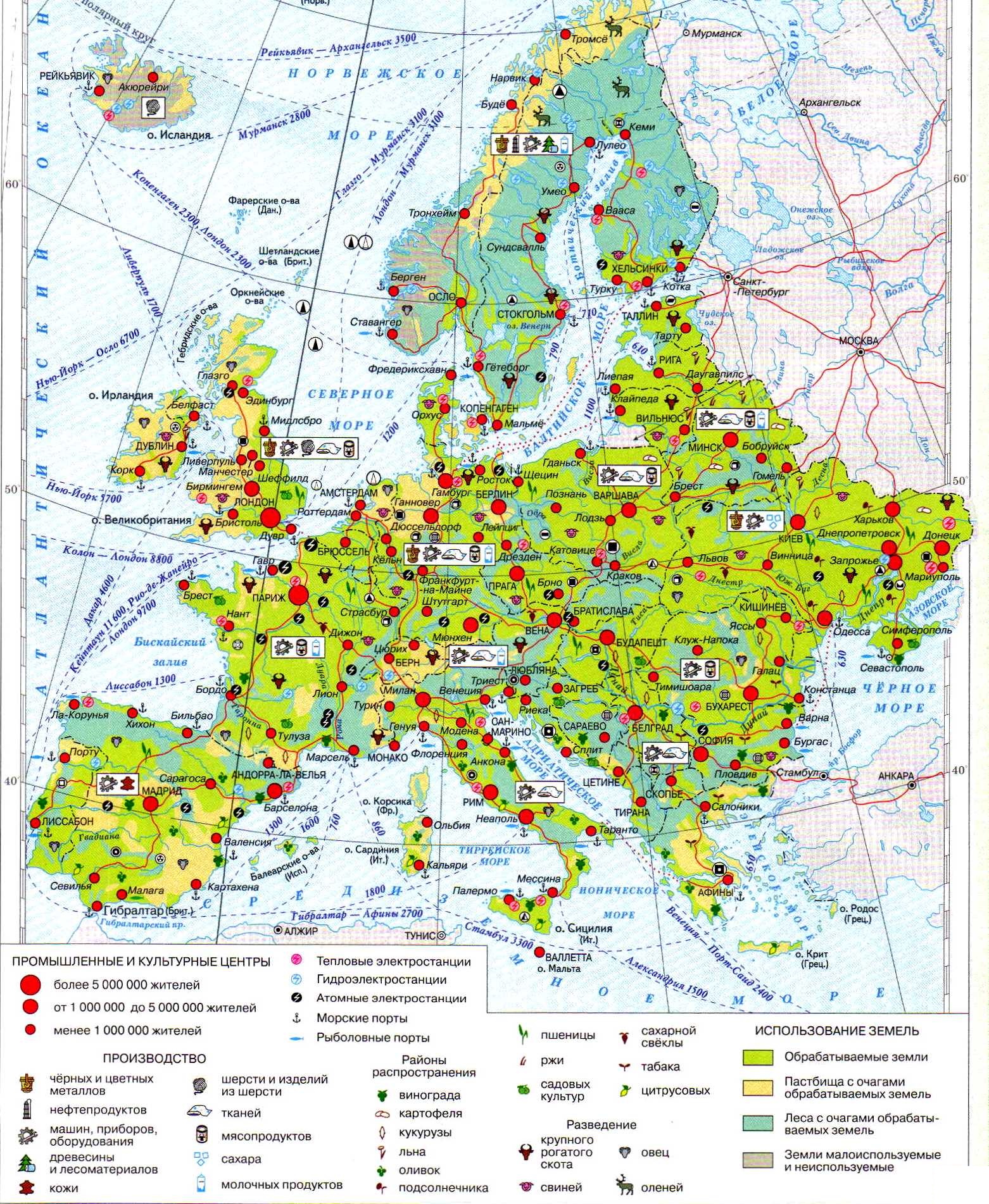 Евразия. Страны Европы. Население и хозяйство
