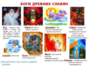 Народы на территории России. Боги древних славян